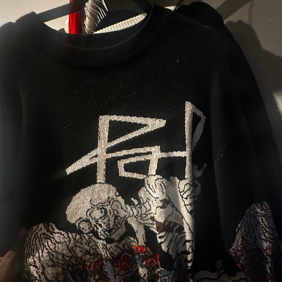 PALM ANGELS DESERT SKULL SWEATER - Picture 1 of 5